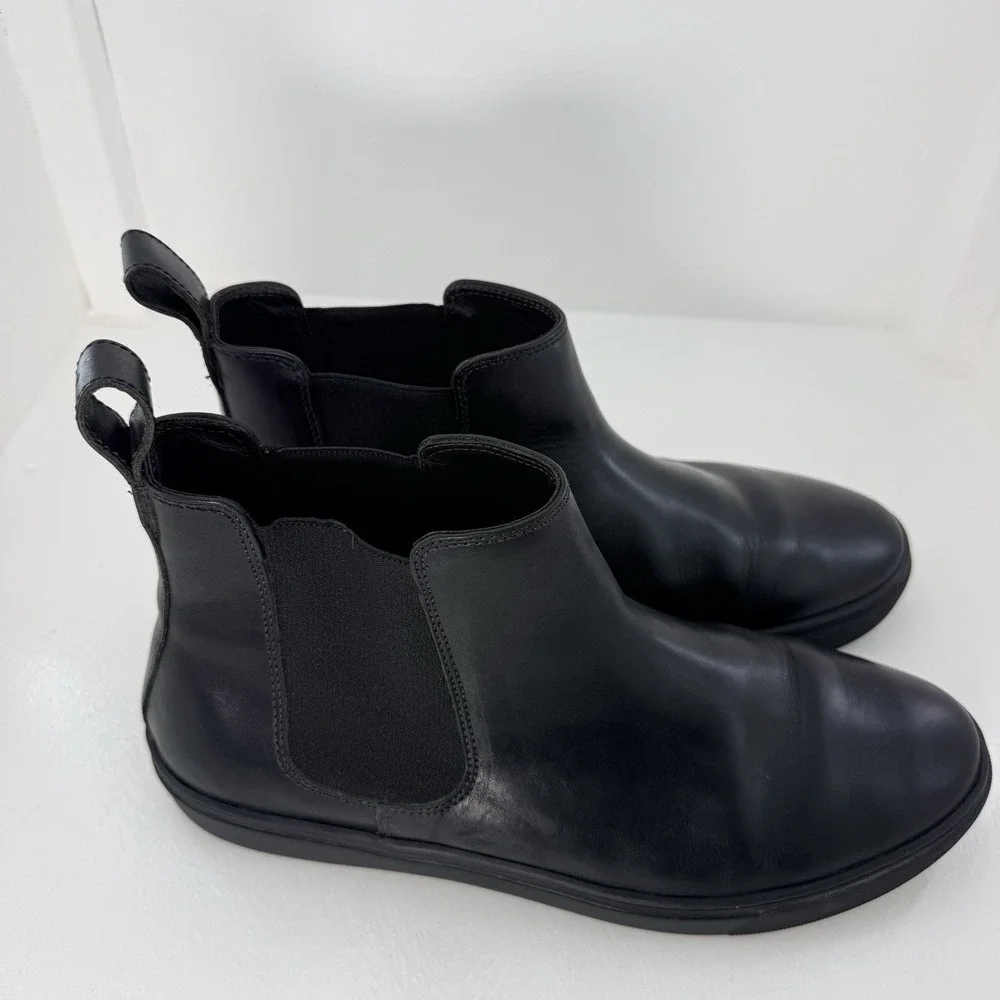 HELM x Death & Co Morris Black Chelsea Boots Mens 13 Leather Sneaker Sole Rare